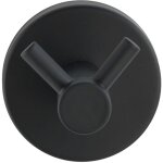 Crochet mural porte serviette duo bosio black, crochet porte manteau mural, acier inox, � 5, 5x5, 5 cm, ...