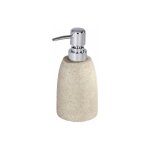 Wenko distributeur savon liquide goa, capacit� 210 ml, polyr�sine, � 7, 4x10, 5 cm, beige