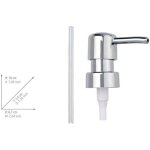 Wenko - pompe de remplacement pour distributeur savon liquide, design arrondi, plastique,  28 mm, chrom ...