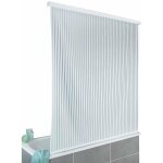 Rideau de douche aveugle, blanc avec sangles, 132 x 240 cm wenko