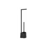Brosse wc wenko avola noir mat inox avec support papier toilette design 2 en 1 en acier inoxydable et ... Brosse wc wenko avola noir mat inox avec support papier toilette design 2 en 1 en acier inoxydable et ...