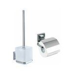 Lot porte - rouleaux et brosse wc wenko, fixation vaccum - loc® sans perçage, repositionnable inclus, ... Lot porte - rouleaux et brosse wc wenko, fixation vaccum - loc® sans perçage, repositionnable inclus, ...