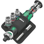Wera ? tournevis � cliquet compact 3 / 8' avec embouts 1 / 4' ? t�te pivotante 0� / 15� / 90� ? denture ...