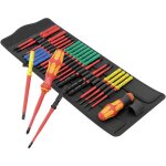 Tournevis porte - embouts wera 05006617001 vde 26 pi�ces cruciforme phillips, vis pozidriv, torx, 6 pans ...