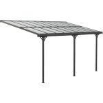 Westmann abri de terrasse en aluminium bruce noir 300x556x270 cm