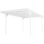 Westmann aluminium carport à toit plat helsinki blanc 503x305x232 cm Westmann aluminium carport à toit plat helsinki blanc 503x305x232 cm