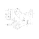 Whirlpool - flasque complete avec roulement rep 2010 pour lave linge. . .