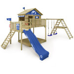 Aire de jeux portique bois smart ocean avec balançoire et toboggan maison enfant sur pilotis avec bac ... Aire de jeux portique bois smart ocean avec balançoire et toboggan maison enfant sur pilotis avec bac ...