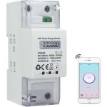 Wifi compteur d'�nergie monophas� rail din compteur �lectrique num�rique ac 5(65) a 90 - 250v wattmetre ...
