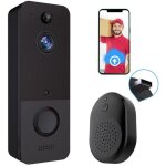 Wifi sonnette maison intelligente tlphone sans fil porte cloche camra scurit interphone vido 720p ...