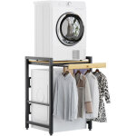 Wilitto - meuble machine � laver - avec �tag�res, dimensions 63�73�105cm, capacit� de charge 200kg, avec ...