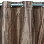 Thedecofactory - william - rideau en taffetas moka 150x250