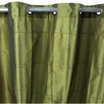 William - rideau en taffetas vert bronze 150x250