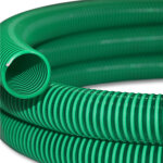 Wiltec - tuyau d'aspiration vert ? 25 m / � 32 mm (1 1 / 4') / 330 g / m ? avec spirale de renforcement ...