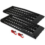 Wiltec lot de 2x rampe de chargement pliable 2740 x 450 mm ? capacit� de charge max. 680 kg ? profil ...