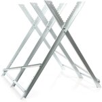 Wiltec ? chevalet de sciage pliant porte b�che ? 810 x 800 x 820 mm ? acier galvanis� ? capacit� 100 ...