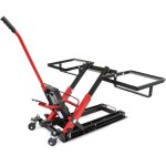 Wiltec - cric hydraulique 3 en 1 ? capacit max. 300 kg ? hauteur de levage max. 530 mm ? pour motos, ...