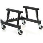Wiltec ? cric l�ve - moto mobile 680 kg ? hauteur r�glable 300 � 380 mm ? support pratique pour motos ...