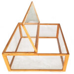 Wiltec - enclos ouvert carr ? 1000 x 1000 x 450 mm ? en bois ? avec couvercle de protection ? maisonnette ...