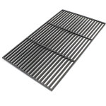 Wiltec - grille bbq carre 67x40 cm en fonte barbecue charbon de bois /  gaz grillade cuisson terrasse ...