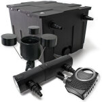 Sunsun - wiltec kit complet: cbf - 550 filtre de bassin jusqu' 60000 l biologique, neo10000 pompe de ...