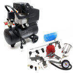 Wiltec - kit compresseur d'air avec r�servoir de 24 l ? 540 x 260 x 600 mm ? 1100 w 1, 5 cv ? 206 l / ...