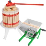 Wiltec kit presse et broyeur à fruits ? capacité 7 l / 12 l ? avec entonnoir en acier, panier en hêtre ... Wiltec kit presse et broyeur à fruits ? capacité 7 l / 12 l ? avec entonnoir en acier, panier en hêtre ...