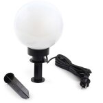 Wiltec lampe boule ext�rieure ? 200 x 200 x 410 mm ? � 20 cm ? luminaire ronde de jardin avec piquet ...