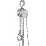 Wiltec - palan  chane aluminium charge jusqu' 1 tonne treuil manuel hauteur de levage 3 m g100 palan ...