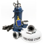 Wiltec - pompe lectrique pour eaux sales ? submersible ? 550 w / 10000 l / h ? refoulement max. 8 m ...