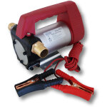 Pompe d'aspiration � fuel diesel auto - amor�ante ? 12 v / 160 w / 40 l / min ? avec bornes de batterie ...
