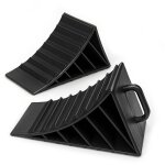 Wiltec set 2x cales de roue noire avec poignée pe - hd 177 x 89 x 90mm capacité de 2 tonnes / paire surface ... Wiltec set 2x cales de roue noire avec poignée pe - hd 177 x 89 x 90mm capacité de 2 tonnes / paire surface ...