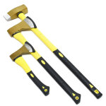 Wiltec - set 3 haches ? longueur de manche 360 mm, 700 mm, 880 mm ? hachette hache merlin hache  fendre ...
