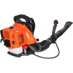 Souffleur de feuilles à dos ? moteur à essence 2 temps 1, 7 cv ? Éléments de commande sur poignée ? avec ... Souffleur de feuilles à dos ? moteur à essence 2 temps 1, 7 cv ? Éléments de commande sur poignée ? avec ...