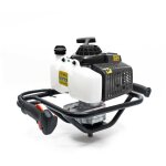 Wiltec - tari�re thermique � essence ? moteur 2 temps 2, 2 kw 3 cv ? cylindr�e 63 cm� ? perceuse de sol ...