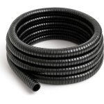 Wiltec tuyau d'aspiration noir ? 25 m / � 32 mm (1 1 / 4 ) / 205 g / m ? avec spirale de renforcement ...