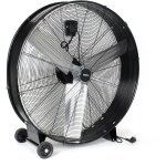 Wiltec - ventilateur � tambour de sol 90cm 360w ventilateur sol c�ble 3 r�glage de vitesse brasseur refroidiss ...