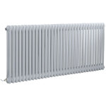 Hudson reed - windsor - radiateur lectrique style fonte rtro horizontal double rang - blanc - 60 cm ...
