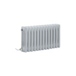 Hudson reed - windsor - radiateur lectrique style fonte rtro horizontal triple rang - blanc - 30 cm ...