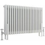 Hudson reed - windsor - radiateur rtro horizontal anthracite  colonnes - 60cm x 101cm