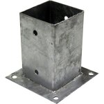 Support - pied  fixer pour poteau 9x9 cm galvanis  chaud