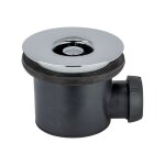Wirquin - bonde de douche Ø90 / 40 grille abs chrome / gris Wirquin - bonde de douche Ø90 / 40 grille abs chrome / gris