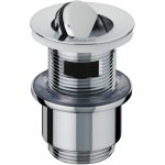 Wirquin - bonde de lavabo design avec clapet rotatif, trop plein et corps de bonde 30723427, gris