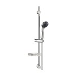 Wirquin - colonne barre de douche chromee entraxe reglable 70 cm douchette 5 jets mobile
