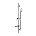 Wirquin - colonne barre de douche chromee entraxe reglable 70 cm douchette monojet flexible inox