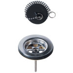 Bonde �vier �60 � bouchon en laiton wirquin pro