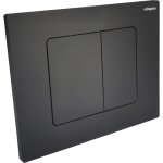 Coribi - wirquin plaque de commande wc suspendu 3 / 6l black soft touch mat