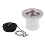 Wirquin - vier de cuisine en acier inoxydable panier crpine dchets 1 1 / 2' 50mm prise