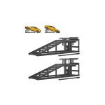Wishdor - lot de 2 rampe de chargement de voiture, rampe de levage, gris Wishdor - lot de 2 rampe de chargement de voiture, rampe de levage, gris