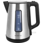 Wk - 122829 bouilloire argent, noir contenance: 1. 7 l - emerio